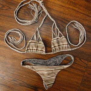 acacia swimwear tan lines RARE set